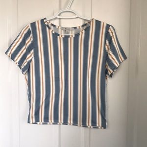 Gaze striped crop top - L